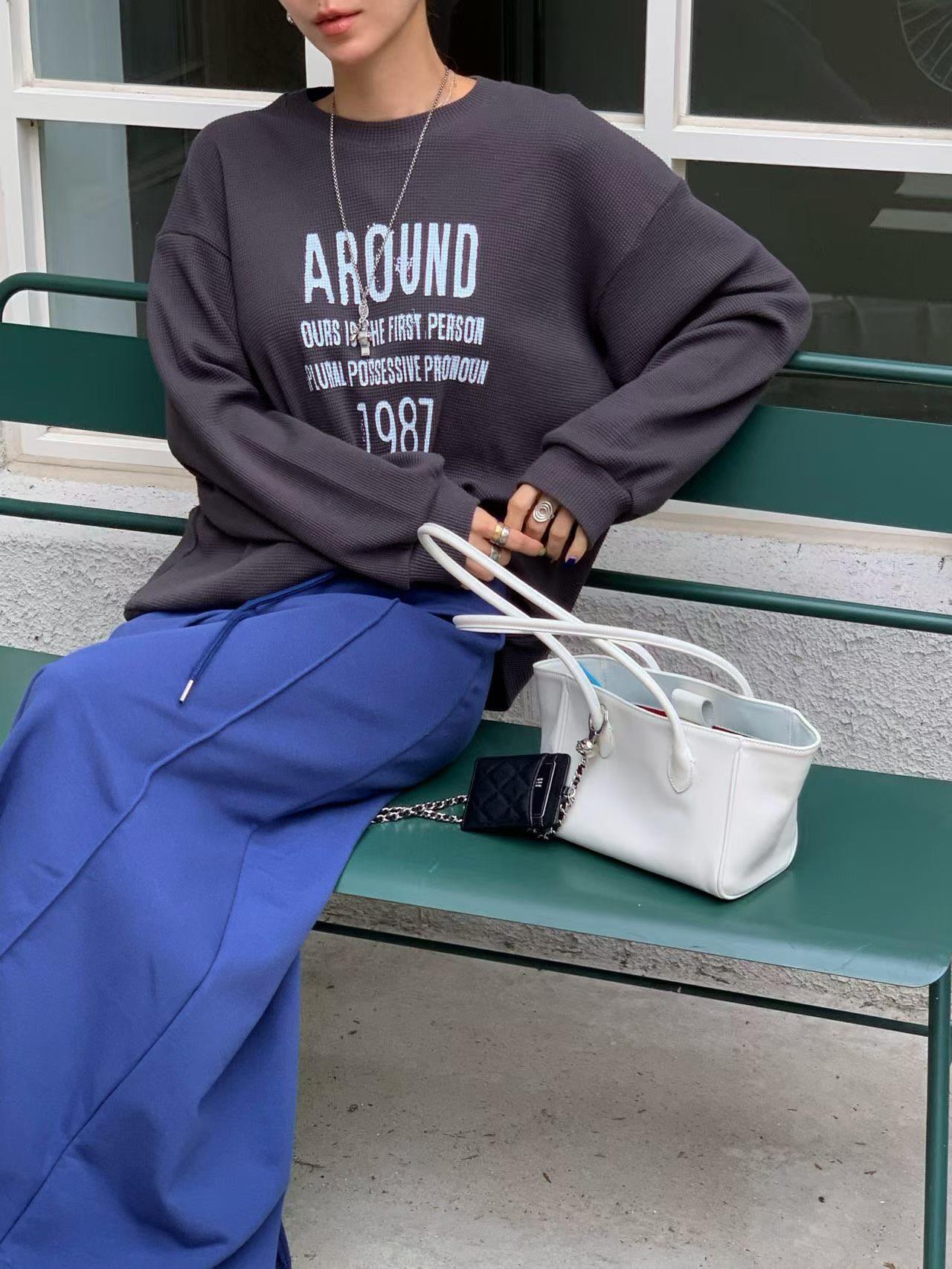 剪裁車線開衩棉裙